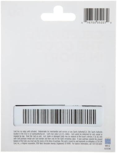 Sports Authority Gift Card $50