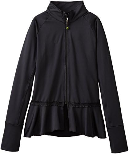 Limeapple Big Girls' Black Ruffle Jacket