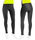 Womens Triumph Padded Cycling Tights - Made in the USA (X-Large, Black)
