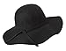 Glamorous Black Wide Brim Diva Style Floppy Hat