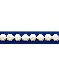 14k 5.5-6mm White Akoya Saltwater Cultured Pearl Necklace