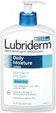 Lubriderm Sensitive Skin Therapy Moisturizing Lotion for Dry Skin, 16-Ounce Pump Bottles (Pack of 2)