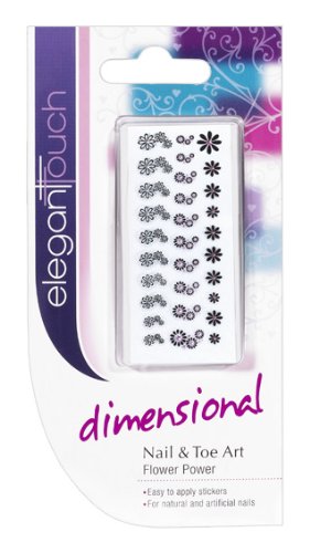Elegant Touch Dimensional Nail & Toe Art Daisy Pink