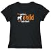 T-Shirt Womens Black " THE PERFECT CHILD IS A English Mastiff " Dogs