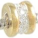 Authentic Biagi 14K on Sterling CZ BAND Charm Bead fits Pandora and Chamilia Bracelet GIFT BOXED