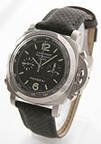 [パネライ]PANERAI 腕時計 ルミノール ラトラパンテ 1950 44mm クロノメーター レザー カーボンブラック 替ベルト付(ブラックラバー) PAM00213 メンズ [並行輸入品]