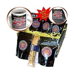 Birds - Flamingos - Coffee Gift Baskets - Coffee Gift Basket by 3dRose LLC