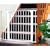 KidCo G15 White Center Gateway with Walk Through Pressure Gate