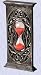 medieval hourglass with gothic celtic tracery a wizard's time piece
