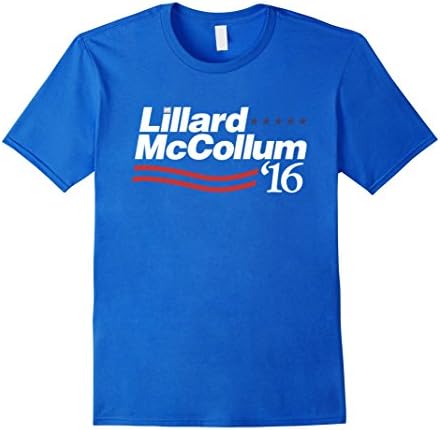 Men's Lillard mccollum 2016 Shirt Medium Royal Blue