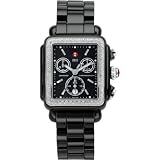 MICHELE Deco Ceramic Black Diamond Watch by Michele