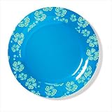 Blue Hawaiian Melamine Plate