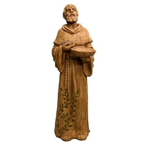 New Creative 841744 Seeds of Faith Statue with Bird Feeder, St. Francis, 8-Inches x 10-Inches x... by