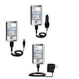 Search : Deluxe Kit for the PalmOne LifeDrive includes a USB cable with Car and Wall Charger - Gomadic Brand w/ TipExchange Technology