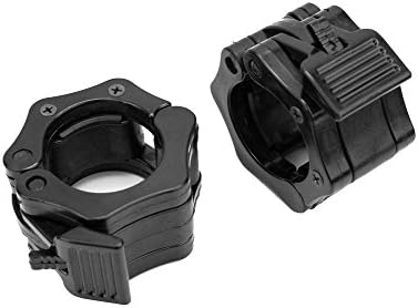 SEKY 1'' Barbell Clamp Collar For Olympic Barbells ABS Locking Collar-2Pack (ABS collar, 1inch)