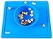 Placemat and Plate Suction Silicone by Lilbaby (Simple Bowl Design, Blue)