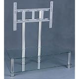 DigiTV Glass Wide Screen Plasma and LCD TV Audio Visual System Stand for 32 To 52 Flat... by 