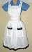 Housekeeping Uniforms | Waitress Uniforms - Traditional Maid or Waitress Uniform Full Bib Frilly Apron with Eyelet Lace Trim