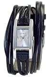 Spirit AS018 Ladies Black Multi-Thong Watch