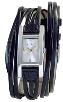 Spirit AS018 Ladies black multi-thong watch