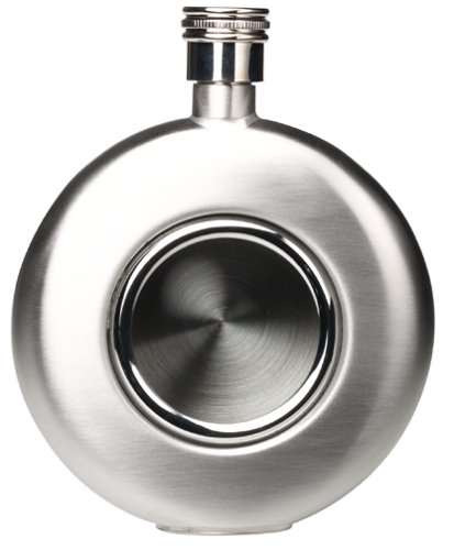 Cilio Stainless-Steel Pocket Flask with Window