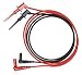 Pomona Minigrabber Test Clip To Rt Angle DMM Plug, Red, 48"