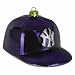 NEW YORK YANKEES Logo Blown Glass Hand Painted Helmet Christmas Ornament