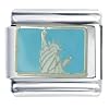 Low price White Statue Liberty Travel & Flags Italian Charm Bracelet