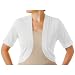 Bay Studio Short Sleeve Solid Bolero Shrug DRESS WHITE X Large