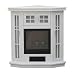 Stonegate&reg; Sonnet Corner/Wall Fireplace and Cabinet White