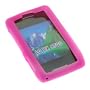 Hot Pink Durable Flexible Soft Silicone Skin Case For Verizon LG Dare VX-9700 Cell Phone