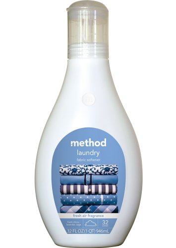 method Fabric Softener, Fresh Air, Case Pack, Six - 32 Ounce Bottles (192 Ounces)