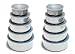 Stainless Steel Food Storage Container Set - 5 Pcs of Mixing Bowls Cookware Set - Pack of 2