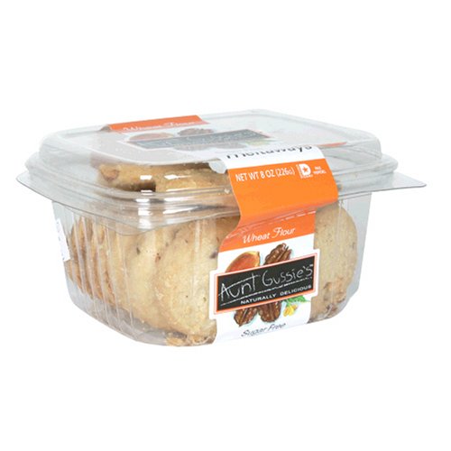 Aunt Gussie's Sugar Free Wheat Pecan Meltaways, 8-Ounce Clamshell Container (Pack of 5) by Sugar-Free Candy