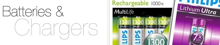Philips Alkaline Batteries, Rechargeable Batteries, AA, AAA 