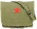 9129 Classic Paratrooper Shoulder Bag with STAR, VINTAGE Olive