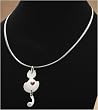 J-Steel by Fyn Studios (TM) Stainless-Steel Cat Pendant Necklace with Red Heart Crystal 843332002393