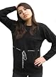 Handmade Pure Alpaca Sweater - Classic Black (Women Large Size)