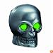 Pilot Automotive CZ-122G Skull Windshield Washer Nozzle with Green LED Light