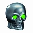 Pilot Automotive CZ-122G Skull Windshield Washer Nozzle with Green LED Light