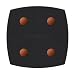 Epicurean Cutting Surfaces 8-Inch Square Trivet, Slate with Orange Buttons