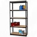 Space Solutions Metal 5-Tier Storage Unit - Gray