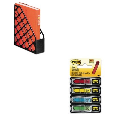 KITMMM684SHOIC26082 - Value Kit - Officemate Recycled Plastic Magazine File (OIC26082) and Post-it Arrow Message 1/2amp;quot; Flags (MMM684SH) KITMMM684SHOIC26082 - Value Kit - Officemate Recycled Plastic Magazine File (OIC26082) and Post-it Arrow Message 1/2amp;quot; Flags (MMM684SH)