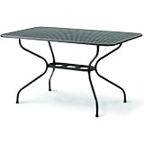 Kettler Wrought Iron Mesh Top Table - 57 X 35 Inch