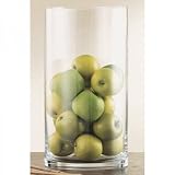Tall Glass Cylinder Vase (Clear) (15.5H x 8.25W x 8.25D)