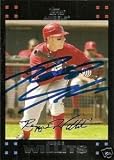 Reggie Willits Signed Los Angeles Angels 07 Topps Card