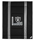 IMAGE OF SideLine Comforter Bedspead Oakland Raiders