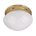 Casual 1-Light Flush Mount - Polished Brass