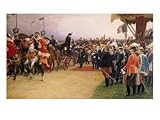 President Emile Loubet Welcoming Tsar Nicolas II and the Empress Alexandra to the Camp at Betheny Giclee Poster Print by Albert Pierre Dawant, 12x9