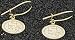 San Francisco 49ers "Oval Logo" Gold Earrings